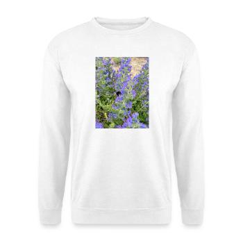 Motif adapté aux fleurs de lilas - Sweat-shirt Unisexe - blanc - Devant