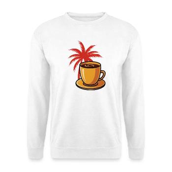 Tropical Coffee Palm Style - Unisex Sweatshirt - white - Front
