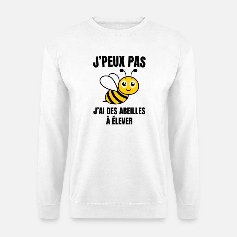 I Can't I Bee Beekeeping Gift - Unisex Sweatshirt - white
