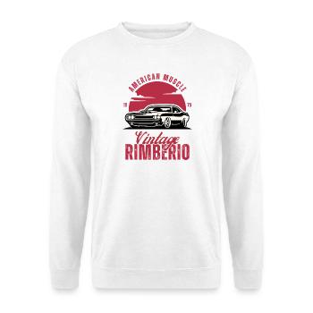 Vintage Muscle Car Rimbero - Sweat-shirt Unisexe - blanc - Devant