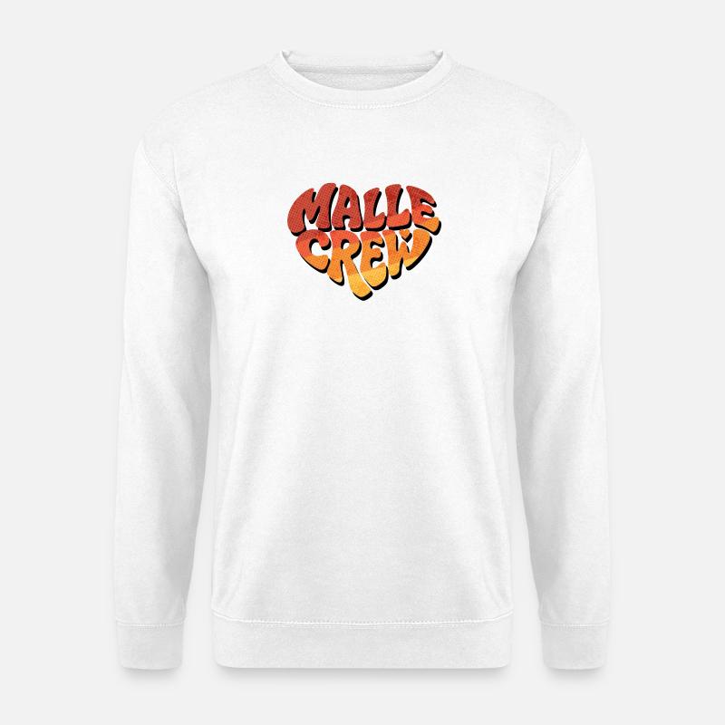 Malle Crew Herz Gradient - Unisex Pullover - Weiß