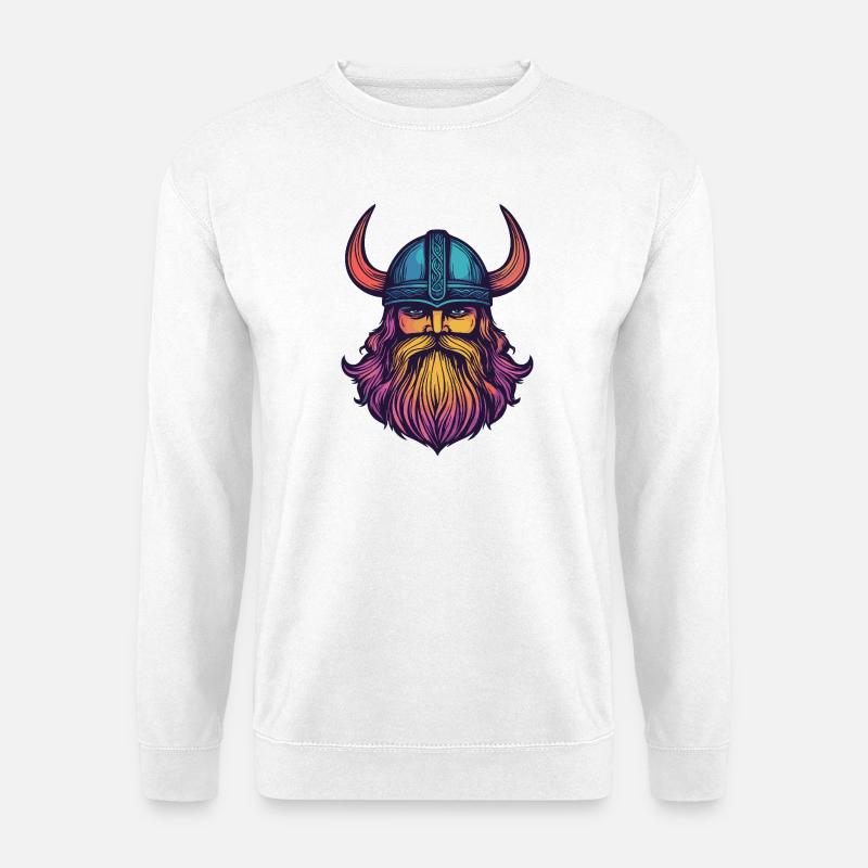Wikinger Helm - Unisex Pullover - Weiß