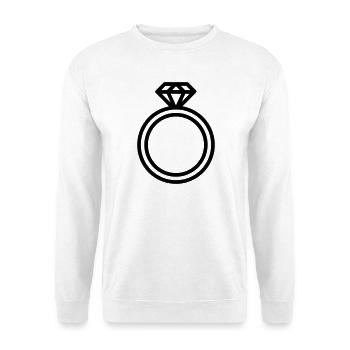 Ring - Unisex Pullover - Weiß - Vorne