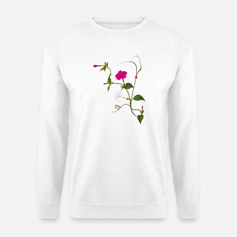 Miracle Flower Zen Blossoms Design - Unisex Sweatshirt - white
