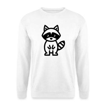 raccoon - Unisex Sweatshirt - white - Front