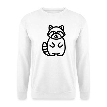 raccoon - Unisex Sweatshirt - white - Front