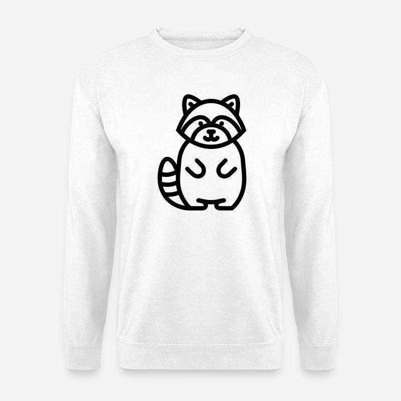 raccoon - Unisex Sweatshirt - white