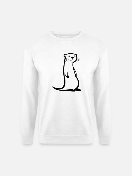 loutre - Sweat-shirt Unisexe - blanc