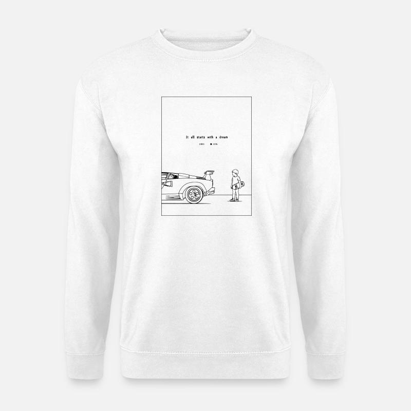 It all Starts with a Dream - Unisex Pullover - Weiß