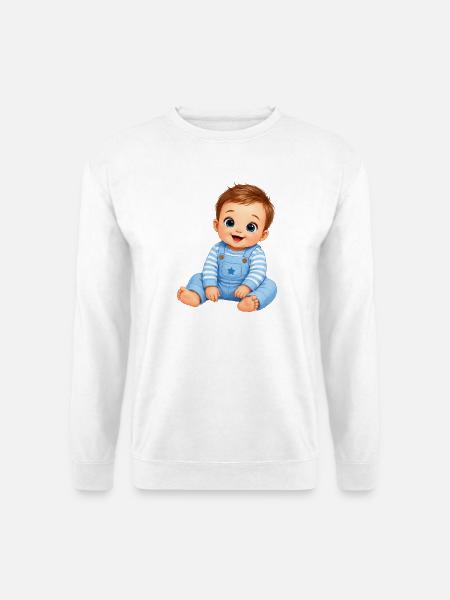 Baby Boy Junge Comic - Unisex Pullover - Weiß