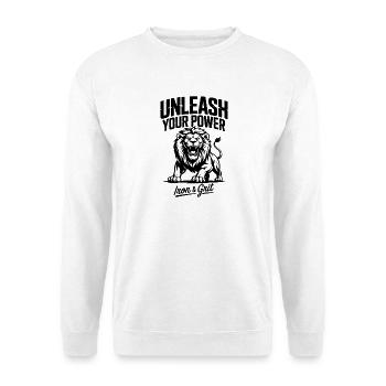 Unleash your lion power. - Unisex Sweatshirt - white - Front