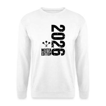 Darts Meister 2026 Kreisliga shirt schwarz - Unisex Pullover - Weiß - Vorne