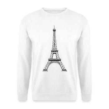 Eiffelturm - Unisex Pullover - Weiß - Vorne