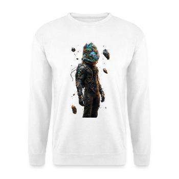 Indoor Forest Space Helmet - Unisex Sweatshirt - white - Front