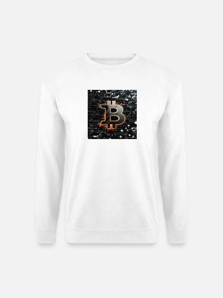 Bitcoin Neon Circuit - Unisex Sweatshirt - white