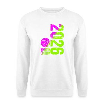 Basketball Champion Shirt 2026, lime Pink - Unisex Sweatshirt - white - Front