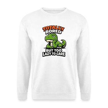 Seriously Bored Dinosaur - Unisex Sweatshirt - white - Front