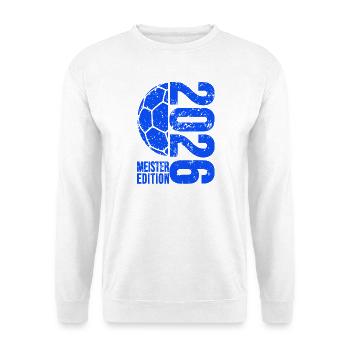 Maillot de champion de handball 2026, bleu, édition bleue - Sweat-shirt Unisexe - blanc - Devant