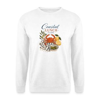 Coastal Lunch Club Crab Mediterranean - Unisex Sweatshirt - white - Front
