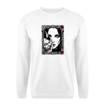 Gothic Mask Portrait - Unisex Sweatshirt - white - Front