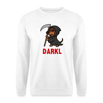 DARKL - Unisex Pullover - Weiß - Vorne - Alina (178cm) & Michal (187cm)