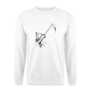 Fechten - Unisex Pullover - Weiß - Vorne - Alina (178cm) & Michal (187cm)