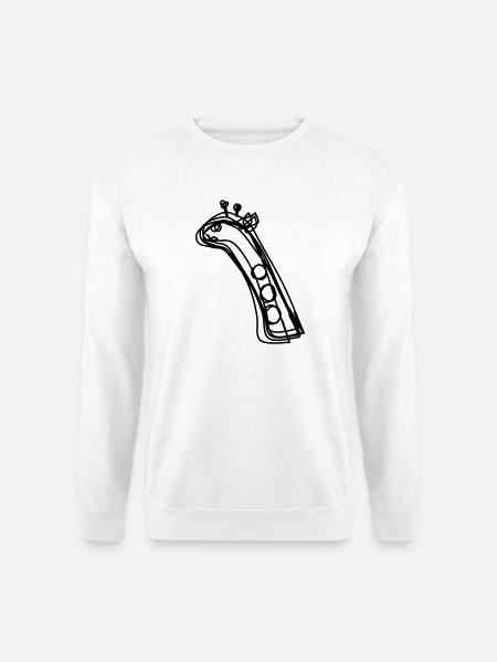 Giraffe handgezeichnet - Unisex Pullover - Weiß