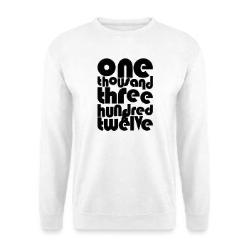 1312-2 - Unisex Pullover - Weiß - Vorne - Alina (178cm) & Michal (187cm)