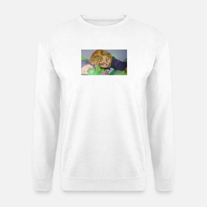 Träumendes Mädchen - Unisex Pullover - Weiß