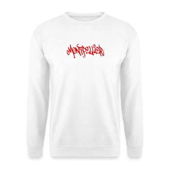 Souvenir d’art urbain de Montpellier - Sweat-shirt Unisexe - blanc - Devant