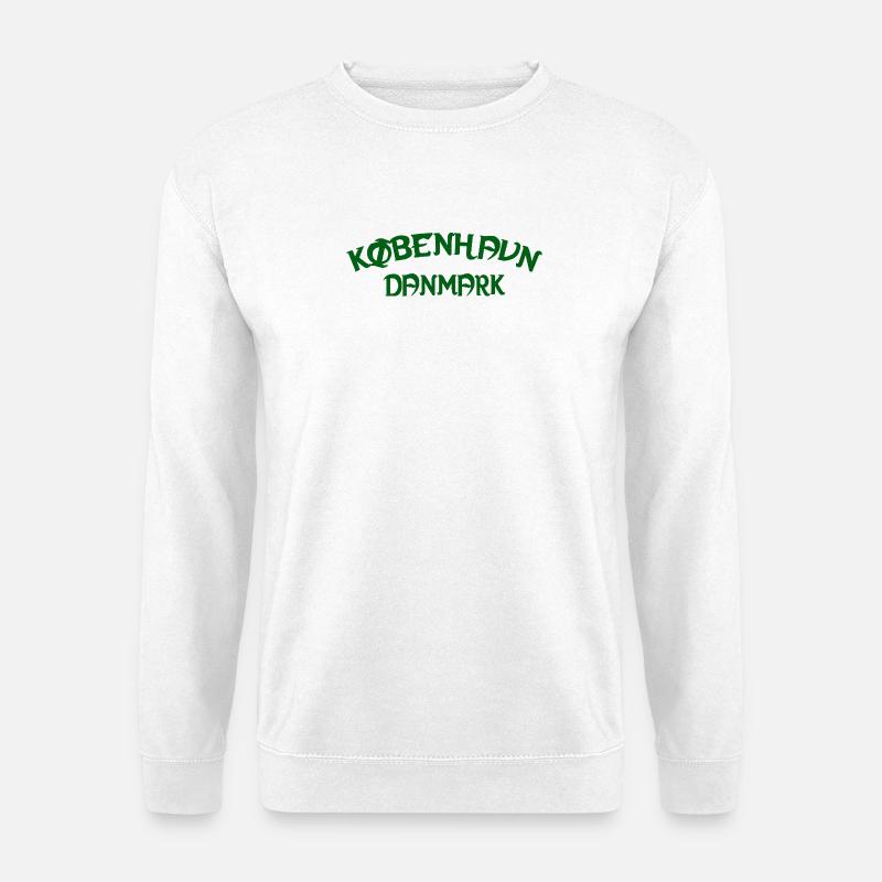 Kopenhagen für immer, Dänemark - Unisex Pullover - Weiß