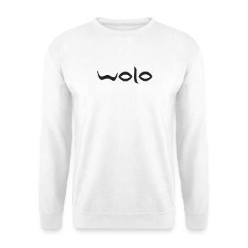 Logo abstrait des yeux stylisés - Sweat-shirt Unisexe - blanc - Devant
