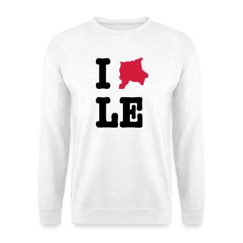 I Love Leipzig (I heart LE) - City Outlines - Unisex Sweatshirt - white - Front