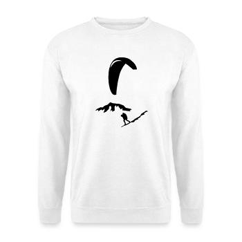 paragliding - Unisex Sweatshirt - white - Front