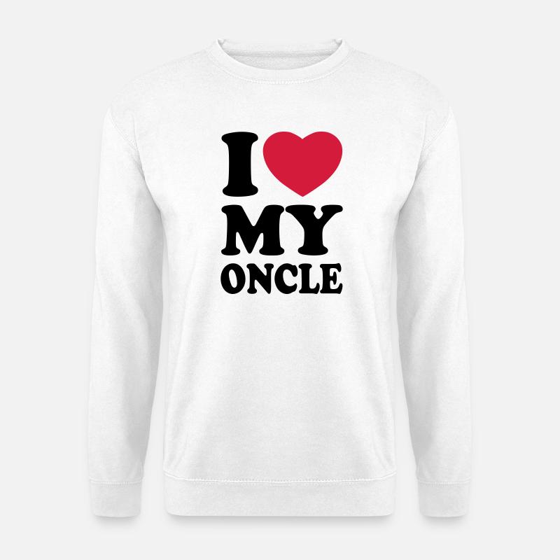 I love my oncle - Unisex Sweatshirt - white