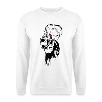 Gangster Cat - Unisex Sweatshirt - white - Front