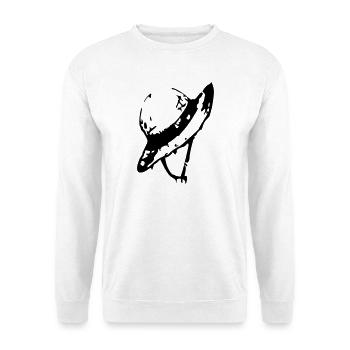straw hat scheme - Unisex Sweatshirt - white - Front