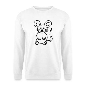 Mouse, Mausi - Unisex Sweatshirt - white - Front