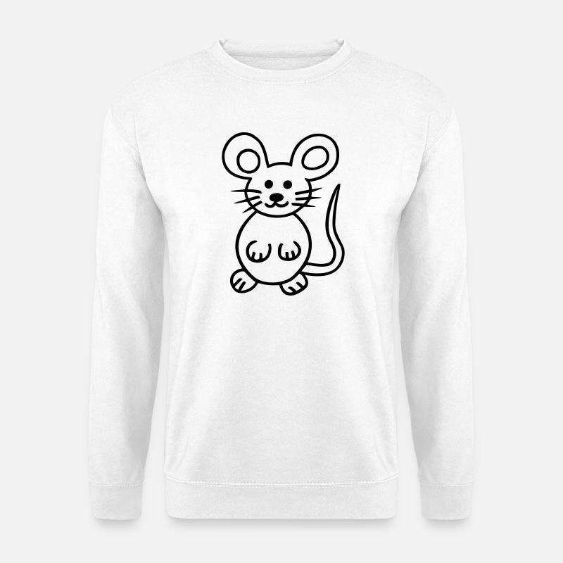 Mouse, Mausi - Unisex Sweatshirt - white
