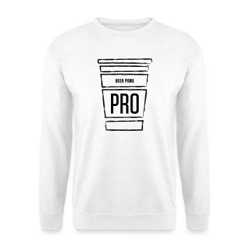 Beer Pong Pro Cup - Unisex Pullover - Weiß - Vorne
