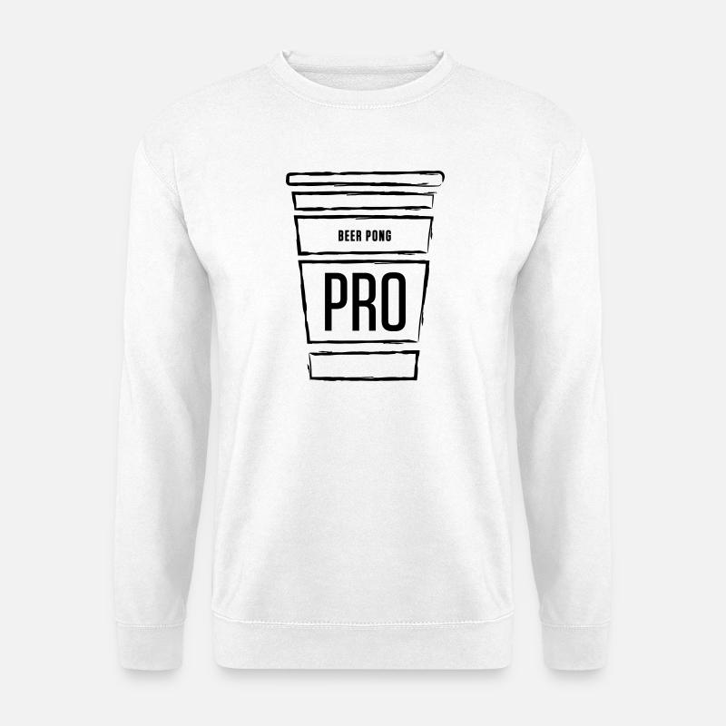 Beer Pong Pro Cup - Unisex Pullover - Weiß