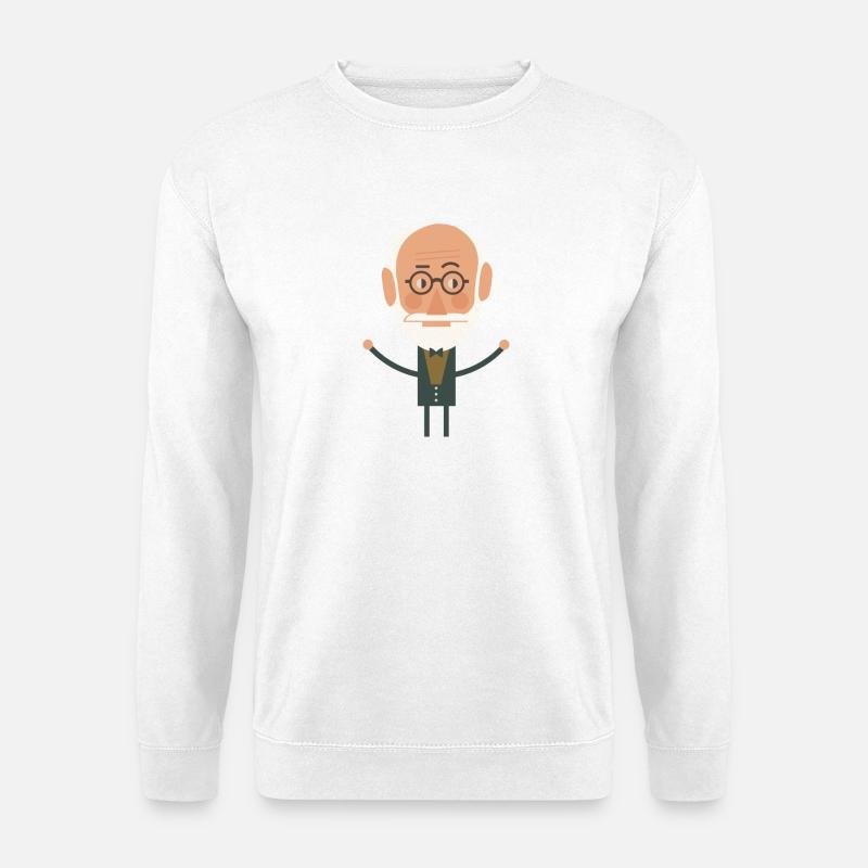 sigmund freud - Unisex Pullover - Weiß