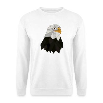 Adler geometrisch - Unisex Pullover - Weiß - Vorne