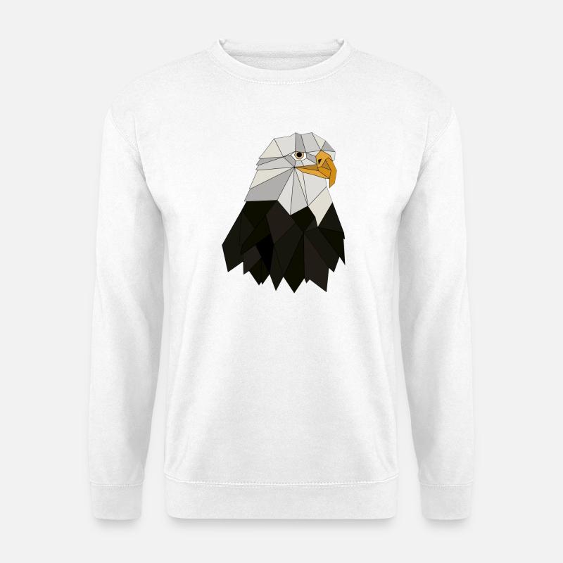 Eagle geometric - Unisex Sweatshirt - white