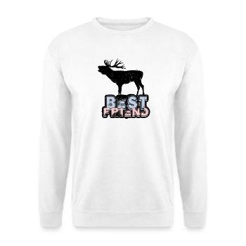 Best Friend Deer Hirsch - Unisex Sweatshirt - white - Front