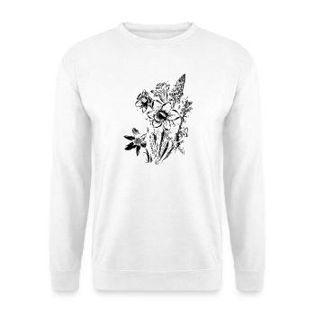 Daffodils Flowers Spring Rock Crystal - Unisex Sweatshirt - white - Front