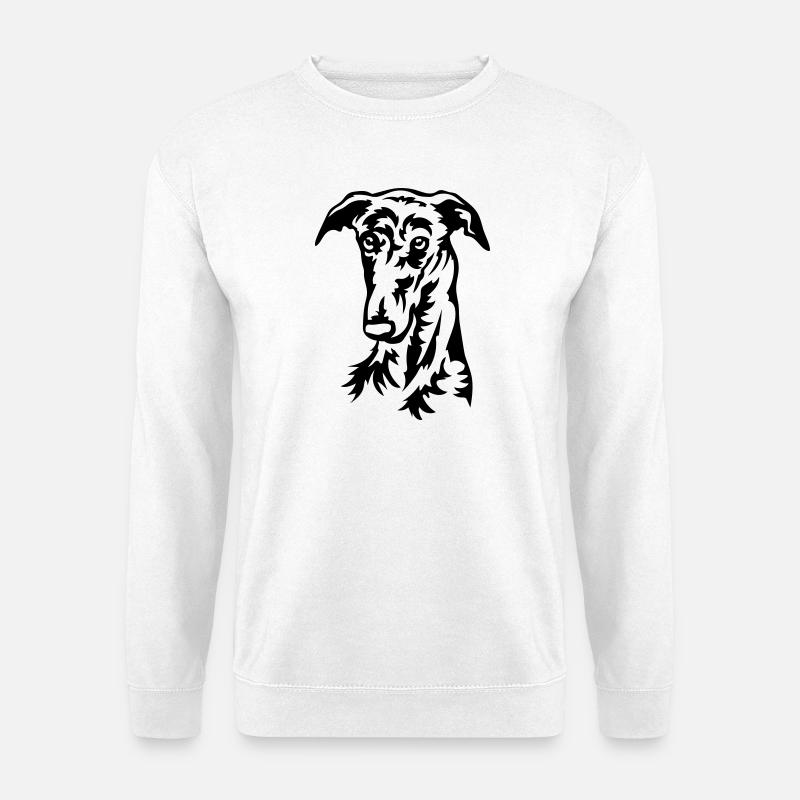 Galgo Kopf - Unisex Pullover - Weiß