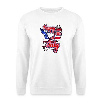Joyeux 4 juillet - Jour de l’Indépendance - Sweat-shirt Unisexe - blanc - Devant
