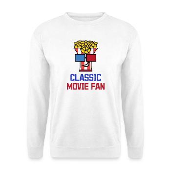 Popcorn Statement Movies Filmabend Kinoaben - Unisex Pullover - Weiß - Vorne