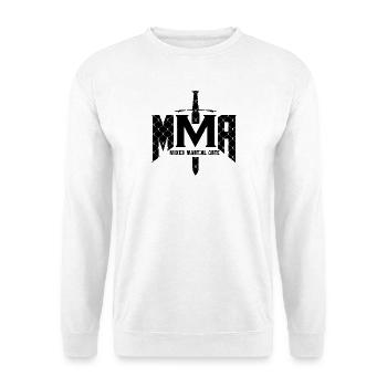 Arts martiaux mixtes Cage Grid Design MMA Fighter - Sweat-shirt Unisexe - blanc - Devant
